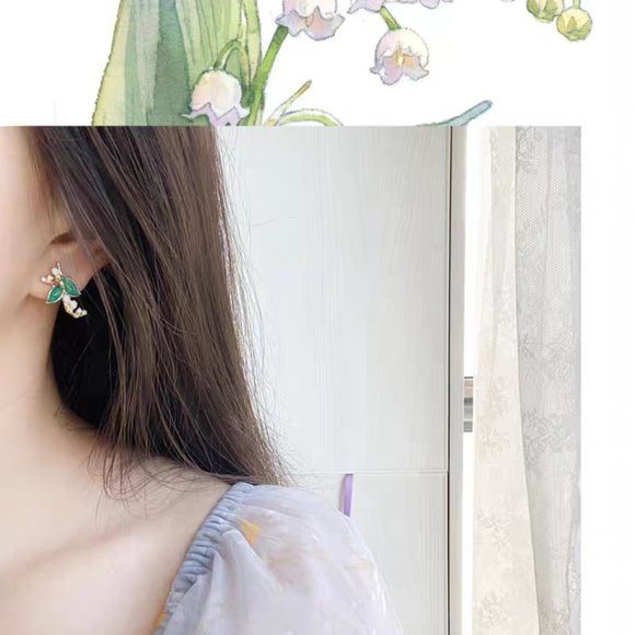 NWT lily of the valley earrings - Picture 8 of 8
